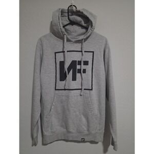 NF Grey Real Music Rapper Hip Hop Nathan Feuerstein Mens Hoodie Size Small